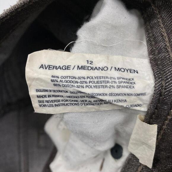 Gloria Vanderbilt Amanda Straight Leg Women's size 12 Black Denim Jeans - Picture 4 of 4